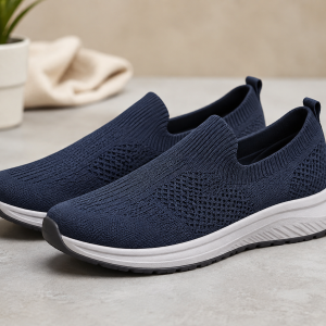 Comfortable Slip-On Walking Shoes with Non-Slip Sole