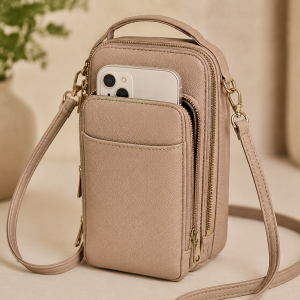 Compact Crossbody Phone Bag with Multiple Compartments