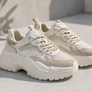 Stylish Chunky Platform Sneakers with Cushioned Sole